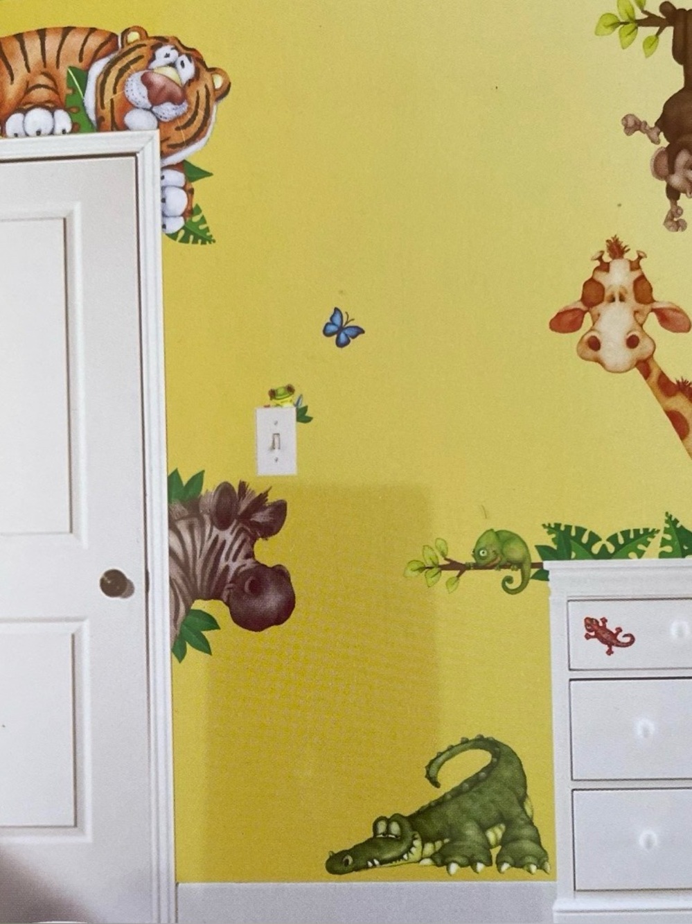RoomFx Jungle Animal Jumbo Peel & Stick Wall Decals — Brown and Green